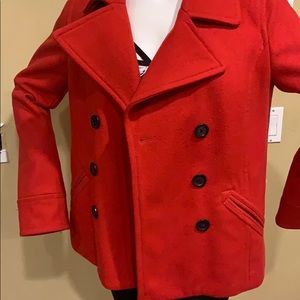 Red Pea Coat